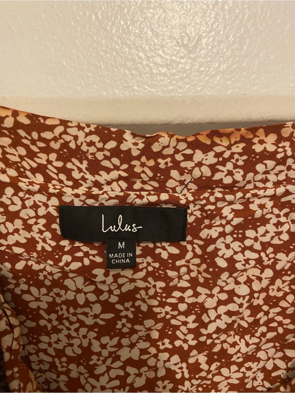 Lulus Floral Ruffle High-Low Skirt - Rust Floral - Picture 2 of 2